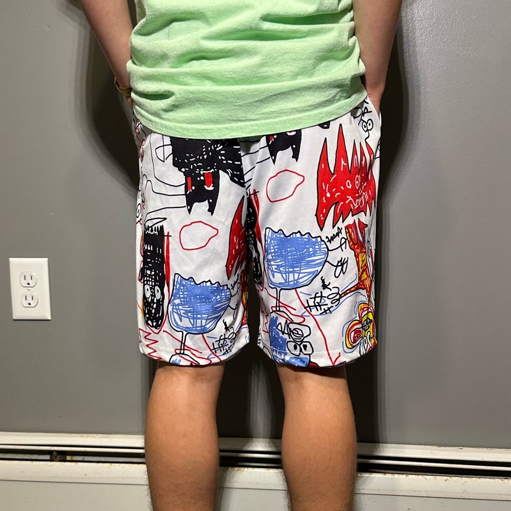 graffiti shorts